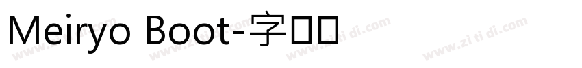 Meiryo Boot字体转换